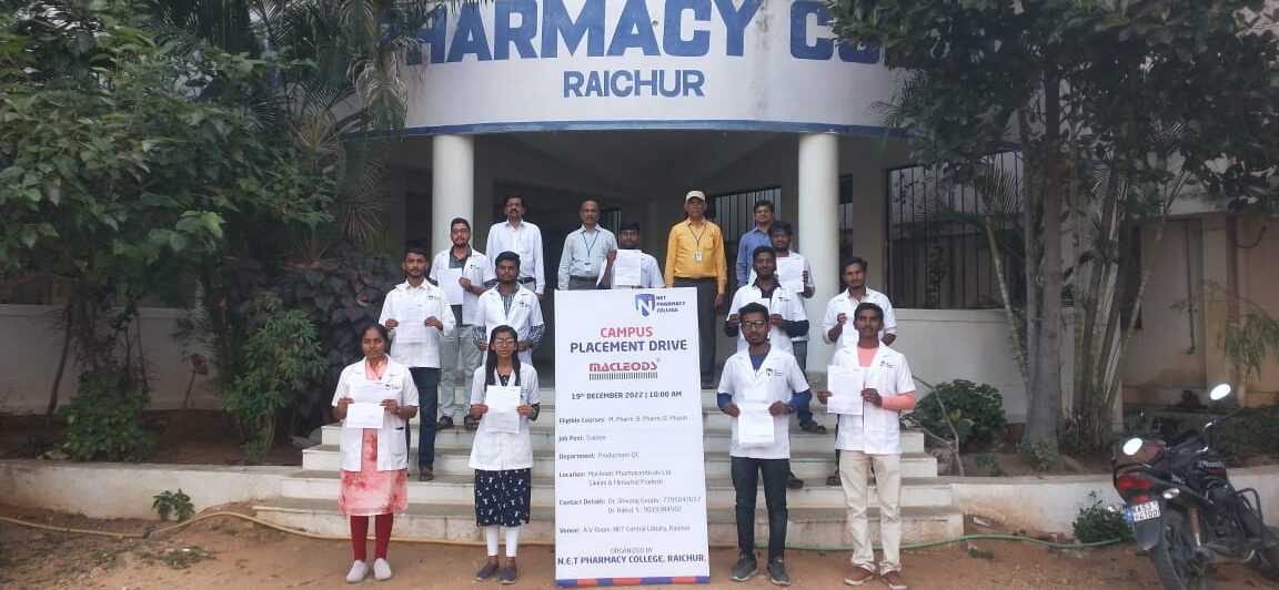 Navodaya Pharmacy College organized Campus Placement Drive