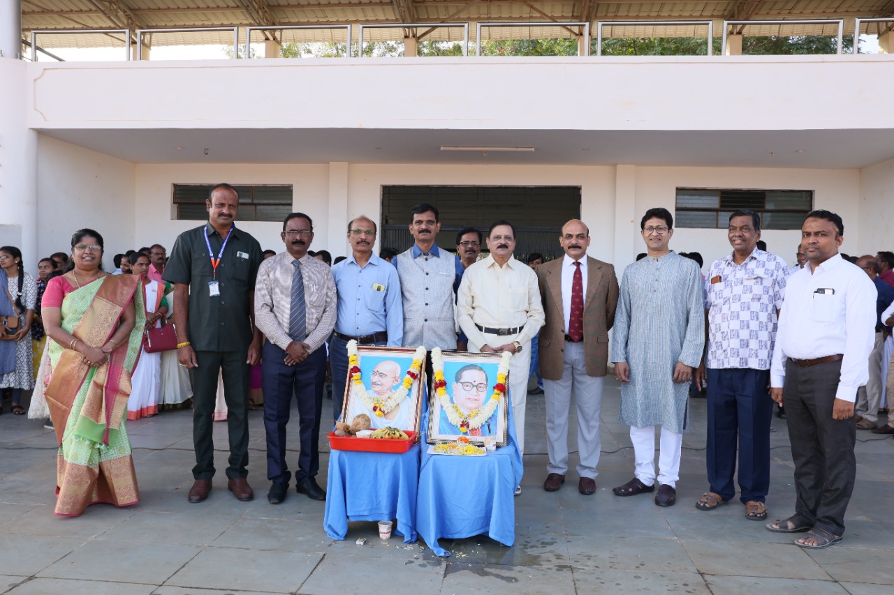 74th Republic Day celebration and flag hoisting in Navodaya Sports Pavilion