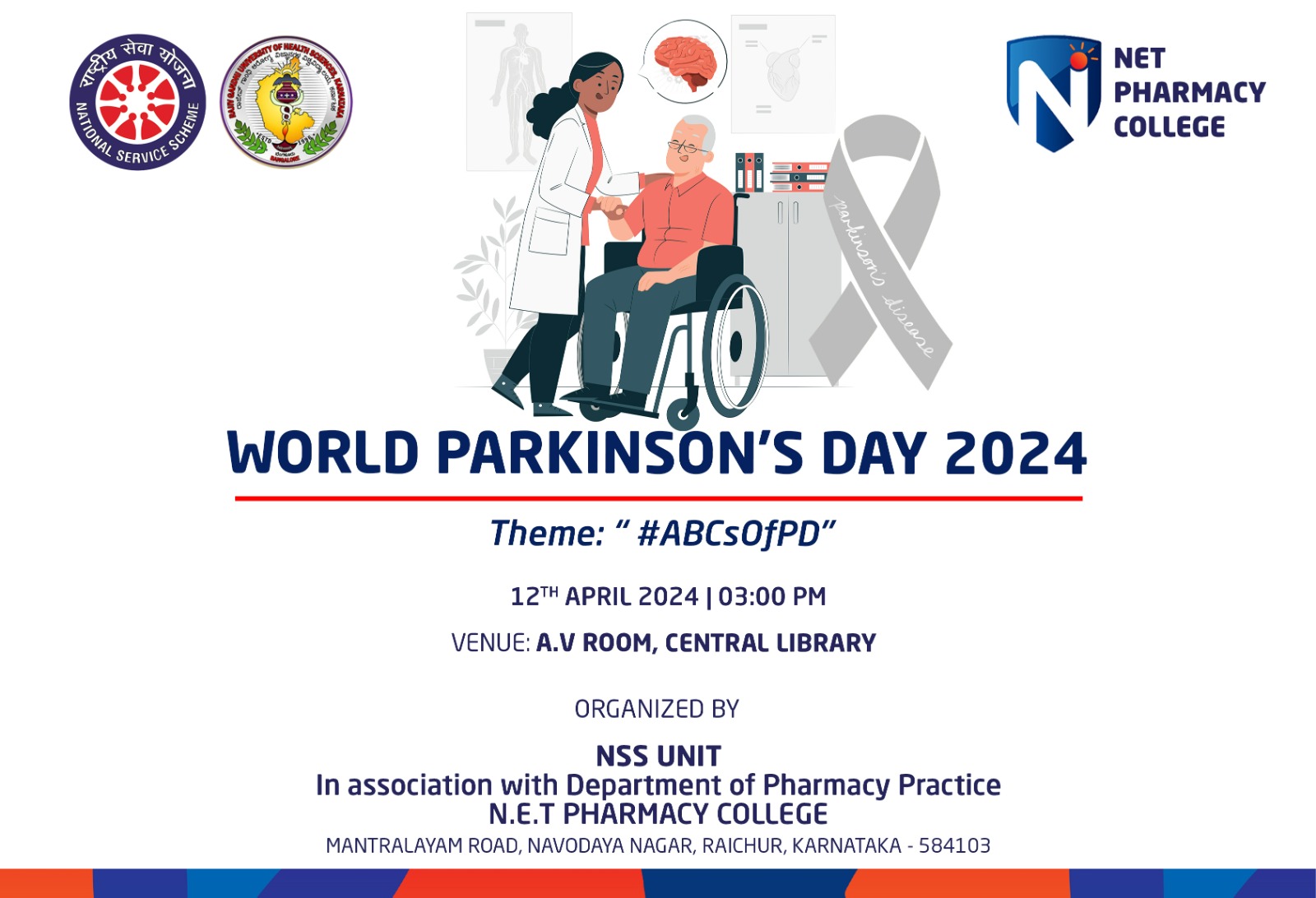 Net Pharmacy College World Parkinsons Day