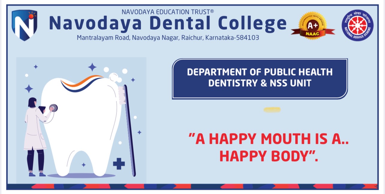 Navodaya Dental College WORLD ORAL HEALTH DAY 2024