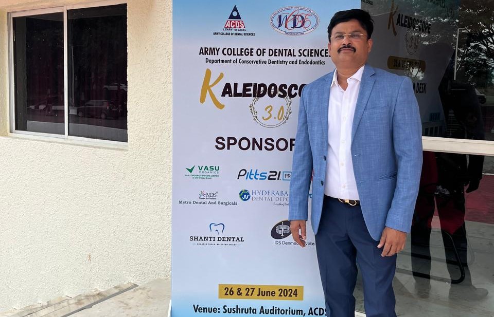 Dr. SV Satish delivered a keynote lecture on  Kaleidoscope Conference held at Army College of Dental Sciences, Hyderabad