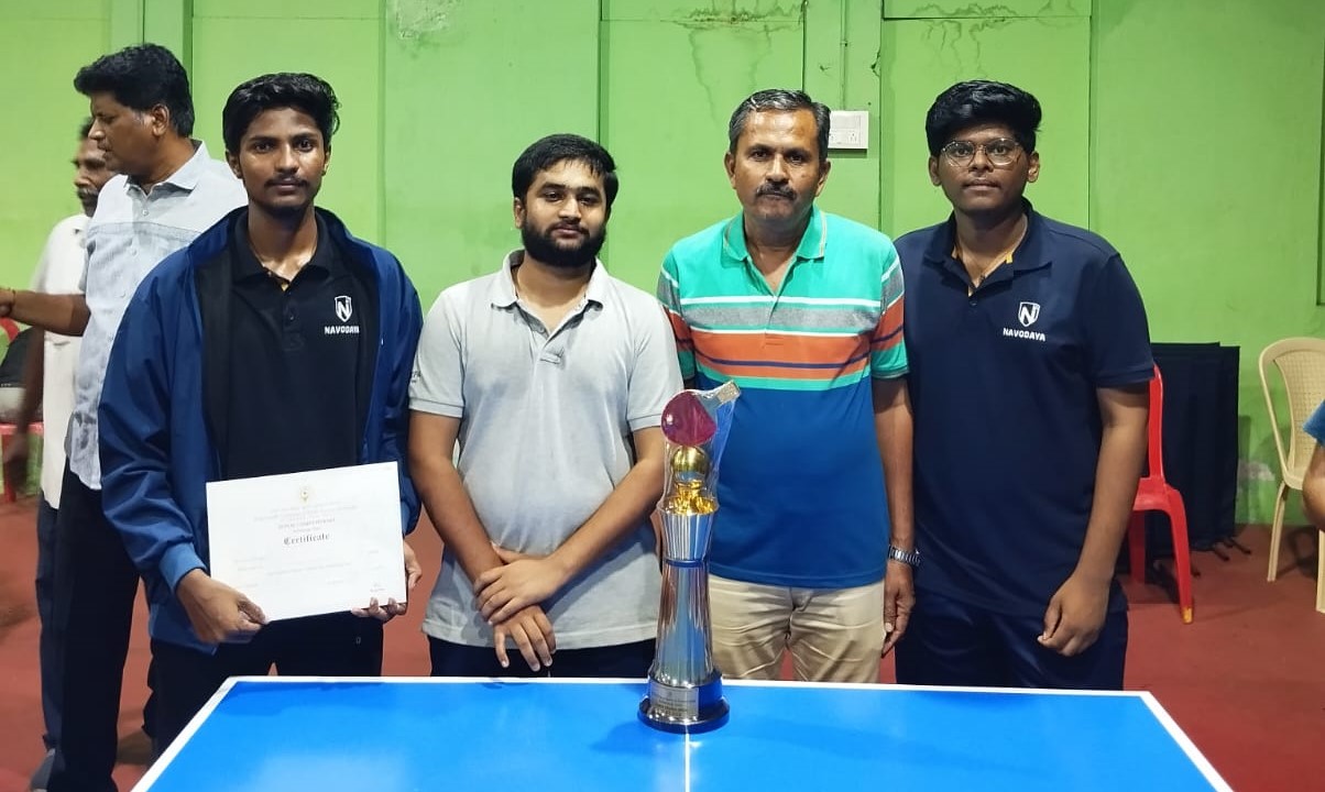 NET PHARMACY COLLEGE MEN TEAM 4th place at RGUHS, Kalaburagi Zone Table Tennis Tournament 2024-25, held at Tipu Sultan Unani Medical College, Kalaburagi on 27-08-24.