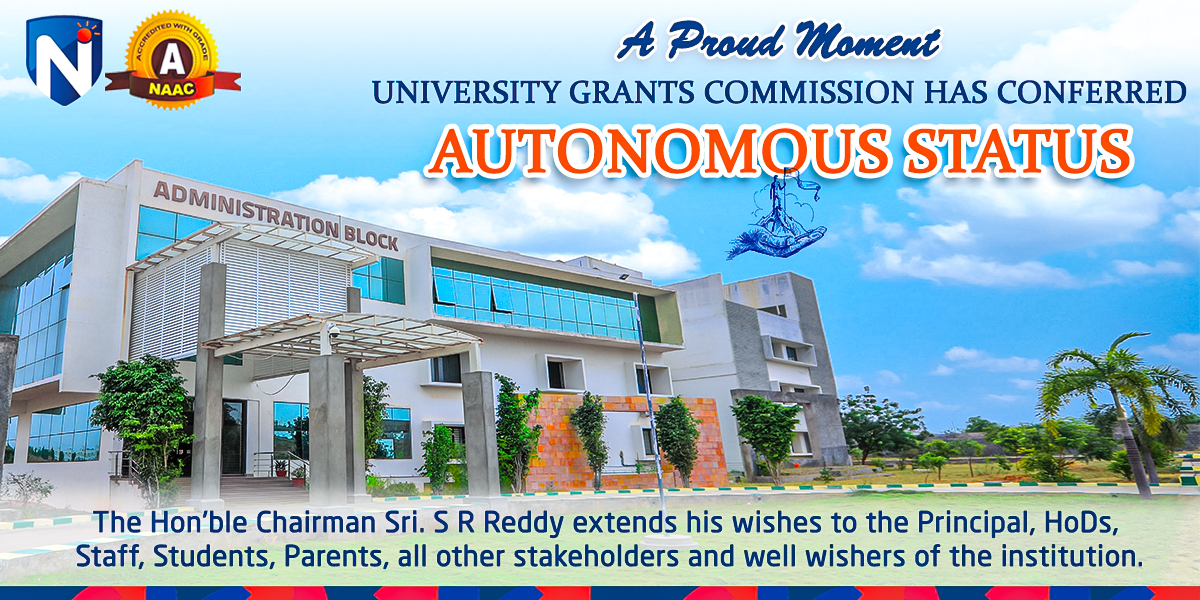 A Proud Moment — University Grants Commission has conferred Autonomous Status for 10 Years.